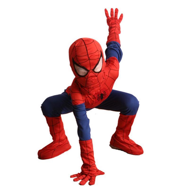 Kids SpiderMan Halloween Suit Jumpsuit Cosplay Costume - CrazeCosplay
