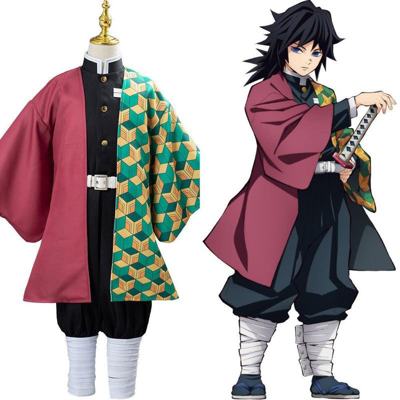 Demon Slayer Kimetsu No Yaiba Tomioka Giyuu Cosplay Costume - CrazeCosplay