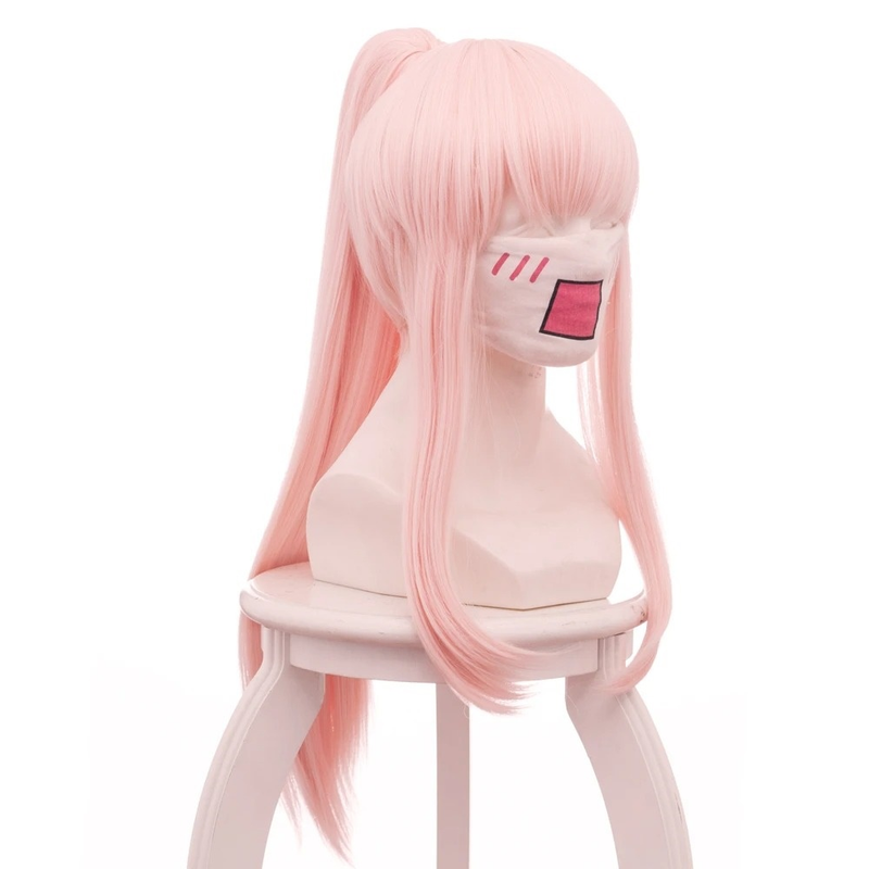 darling in the franxx zero two ponytail cosplay wig pink - CrazeCosplay