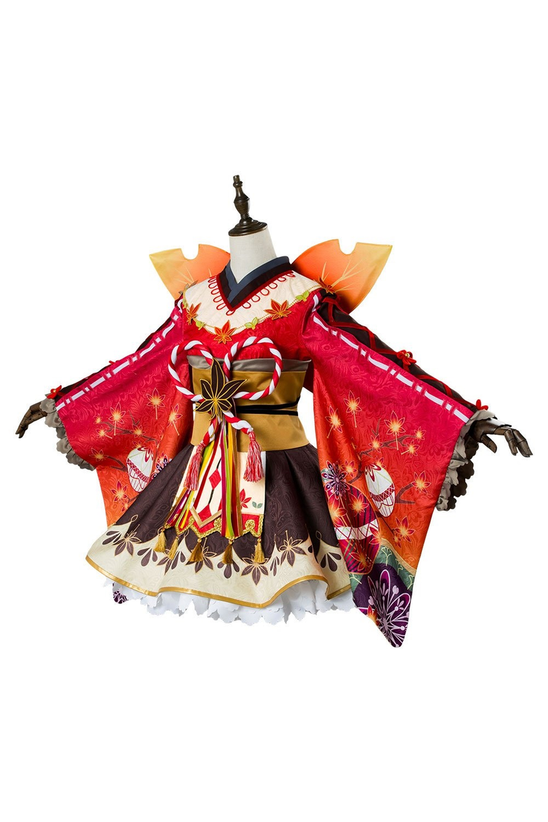 love live hanamaru kunikida aqours maple leafs ver kimono cosplay costume - CrazeCosplay