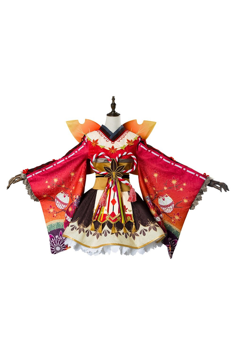 love live hanamaru kunikida aqours maple leafs ver kimono cosplay costume - CrazeCosplay