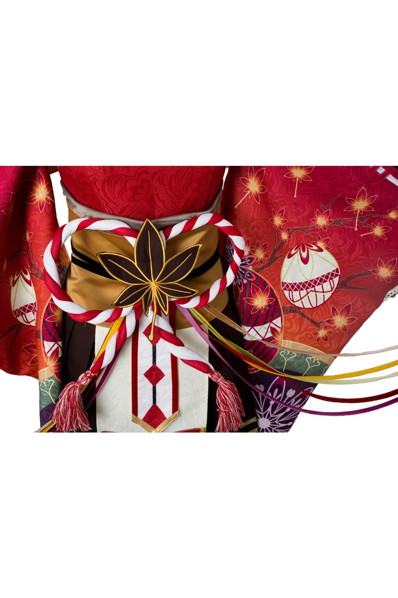love live dia kurosawa aqours maple leafs ver kimono dress cosplay c - CrazeCosplay