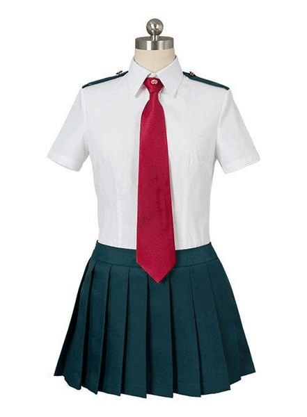 boku no hero academia my hero academia ochako uraraka tsuyu asui summer uniform dress cosplay costum - CrazeCosplay