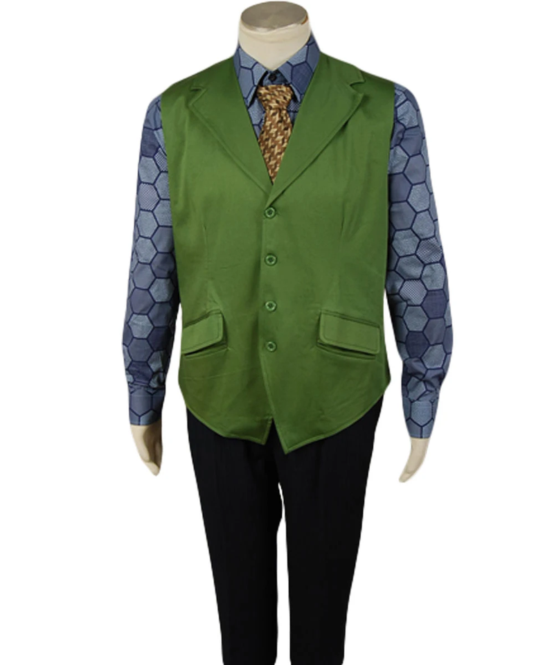 dark knight joker hexagon shirt vest costume tailor made - CrazeCosplay