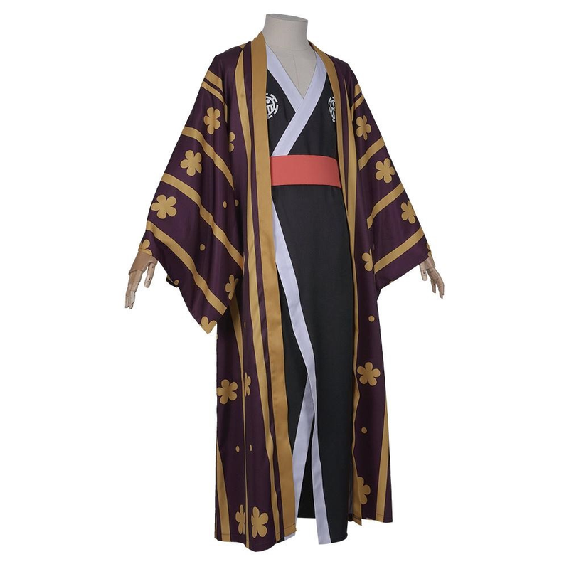 one piece trafalgar law trafalgar d water law kimono robe full suit ou - CrazeCosplay
