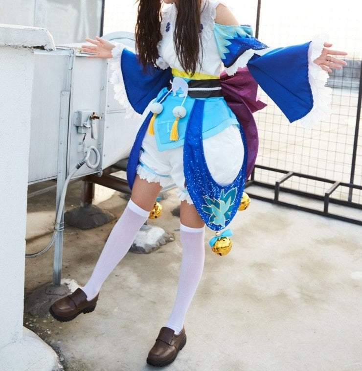 Onmyoji Yukionna Red Maple Fall Firefly Cosplay Costumes - CrazeCosplay