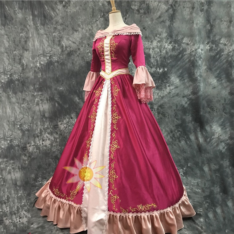 Cartoon Beauty and Beast Belle Cosplay Costume Adult Bella Princess Long Dress Cloak Women Christmas Halloween Stage Party The 2017 belle from beauty and the beast - CrazeCosplay