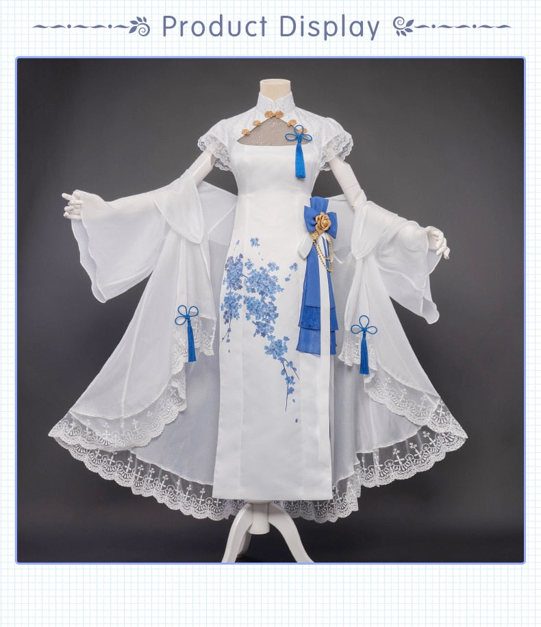 Fate Grand Order/FGO Saber 4 Anniversary Cheongsam Cosplay Costume outfit - CrazeCosplay
