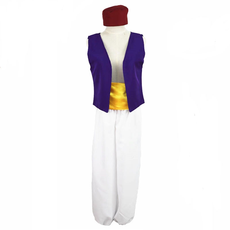 Adult Aladdin Lamp Prince Aladdin Costume for Boys Anime Cosplay Fancy Dress Adam prince Halloween Costumes for Men - CrazeCosplay