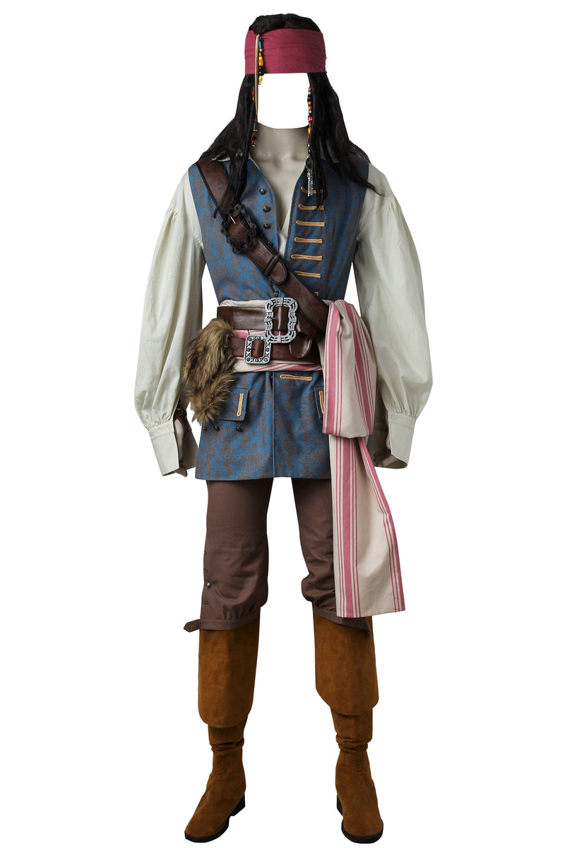 Pirates Of The Caribbean 4 Jack Sparrow Vest Costume - CrazeCosplay