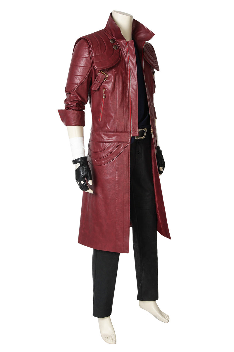 Dmc Devil May Cry 5 V Dmc5 Dante Aged Outfit Leather Cosplay Costume - CrazeCosplay