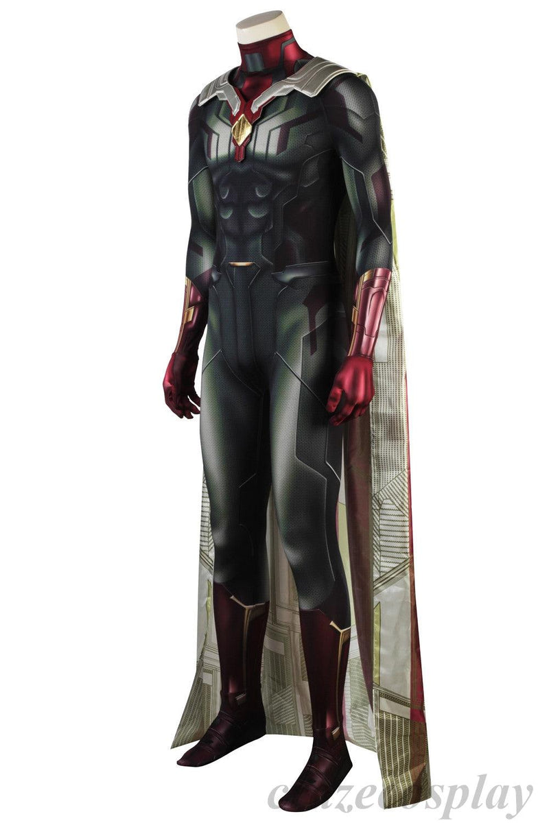Avengers Infinity War Vision Outfit Superhero Halloween Cosplay Costume - CrazeCosplay