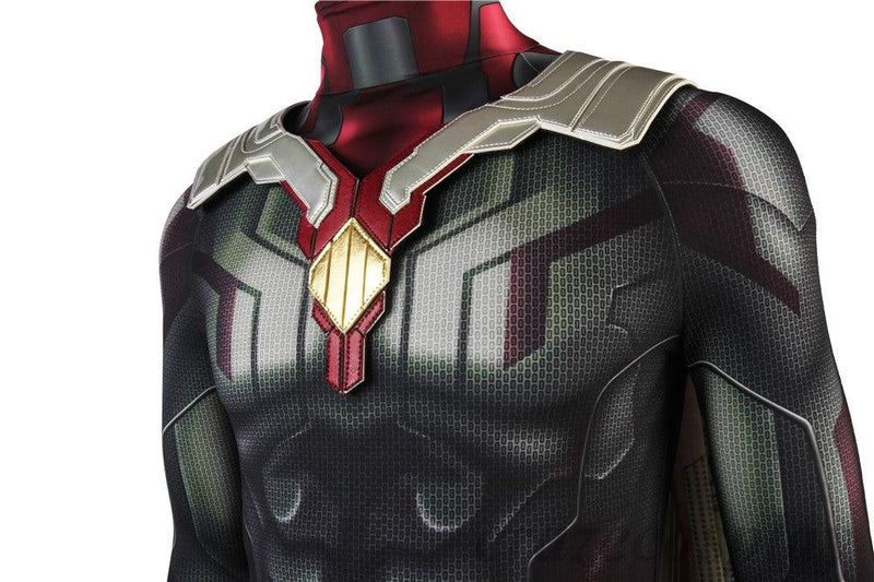 Avengers Infinity War Vision Outfit Superhero Halloween Cosplay Costume - CrazeCosplay