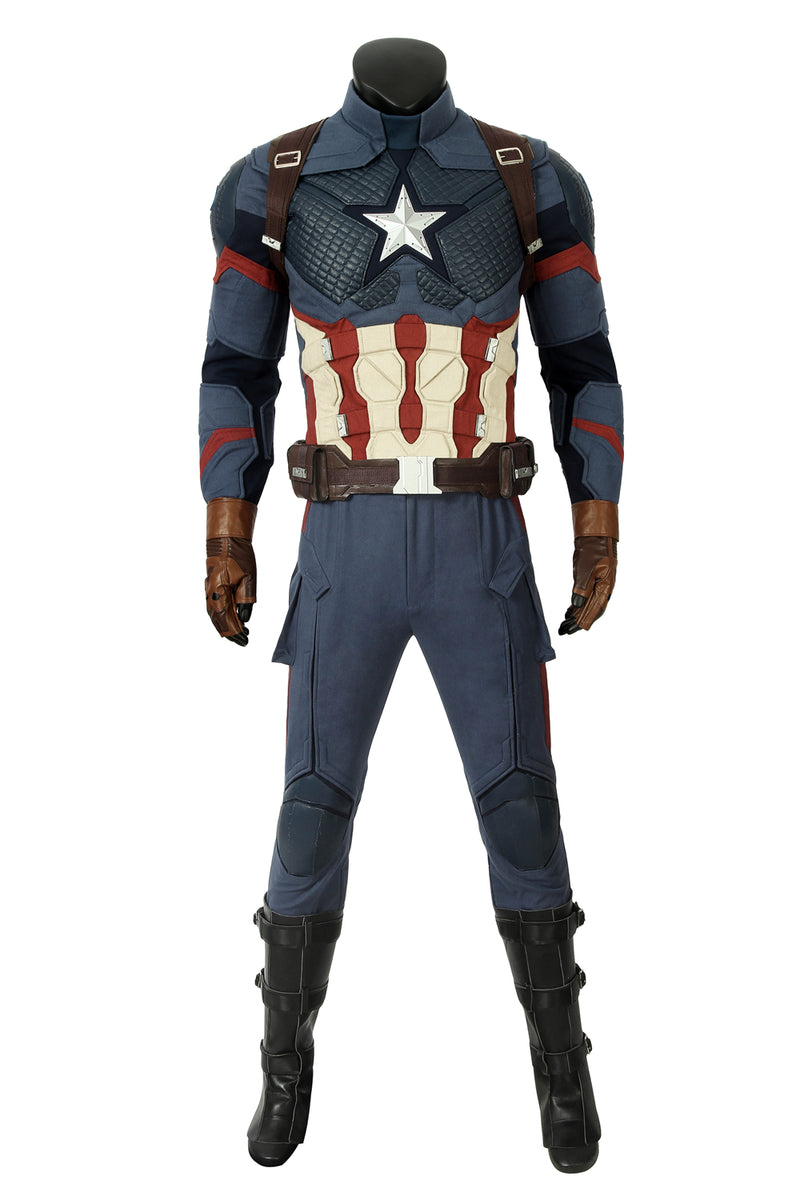 Avengers 4 Endgame Steve Rogers Captain America Cosplay Costume - CrazeCosplay
