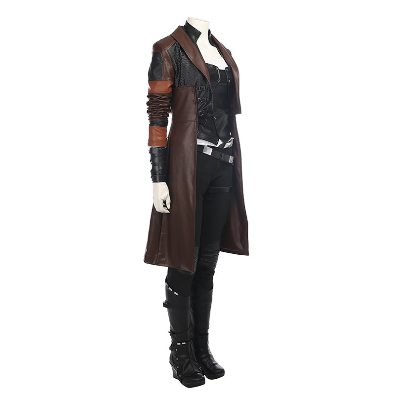 Guardians of the Galaxy 2 Gamora Outfit Suit Halloween Cosplay Costume - CrazeCosplay