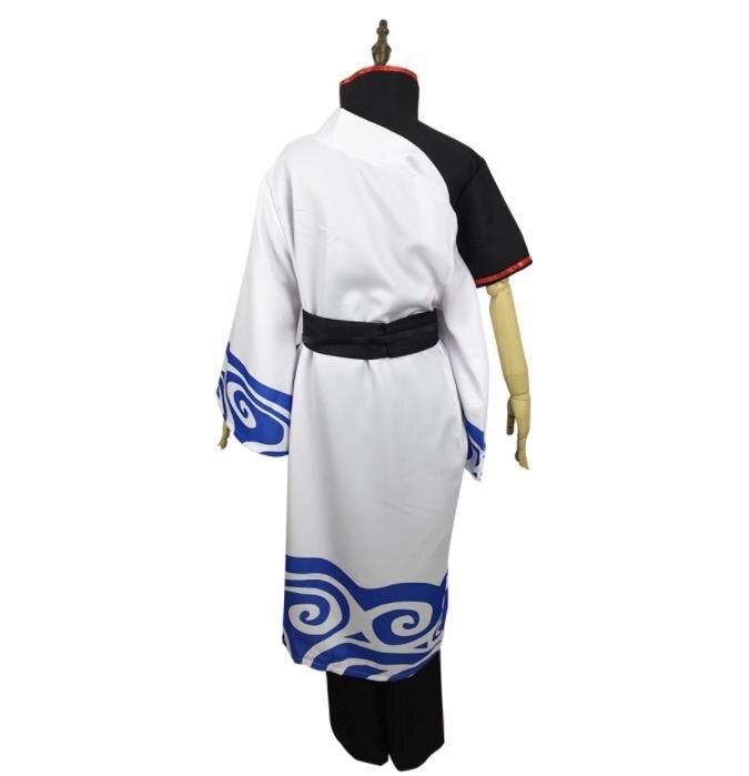 Anime Gintama Silver Soul Gintoki Sakata Kimono Robe Outfit Cosplay Costume - CrazeCosplay