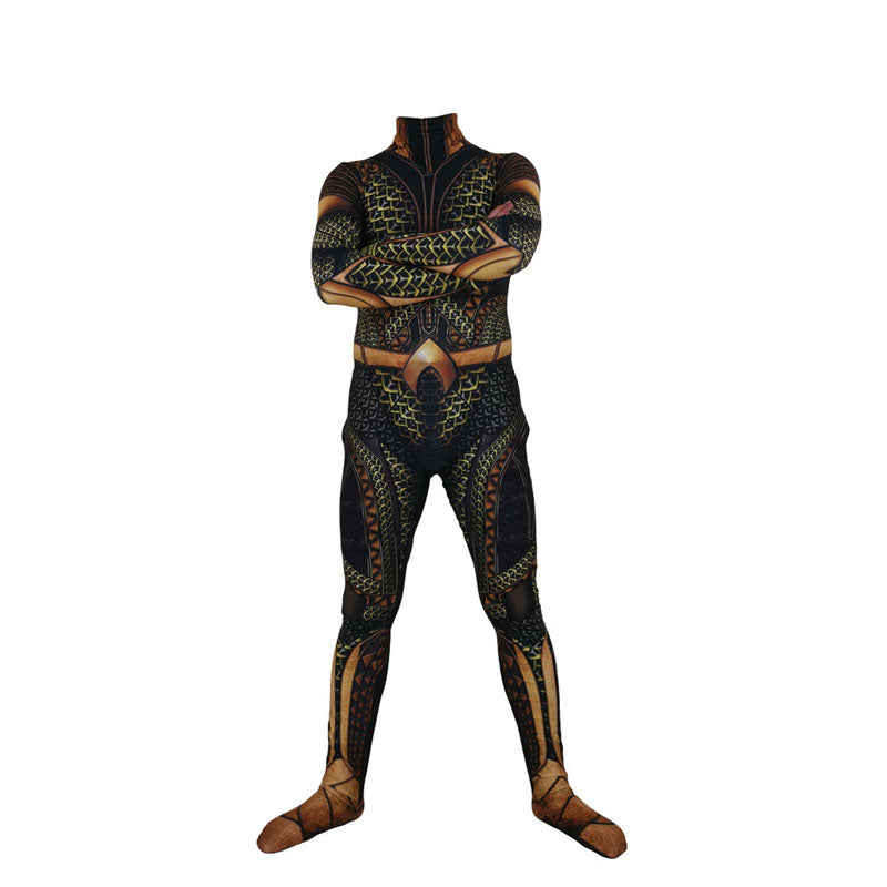 Justice League Aquaman Orin Arthur Curry Cosplay Zentai Costume Aqua Man Jumpsuit - CrazeCosplay