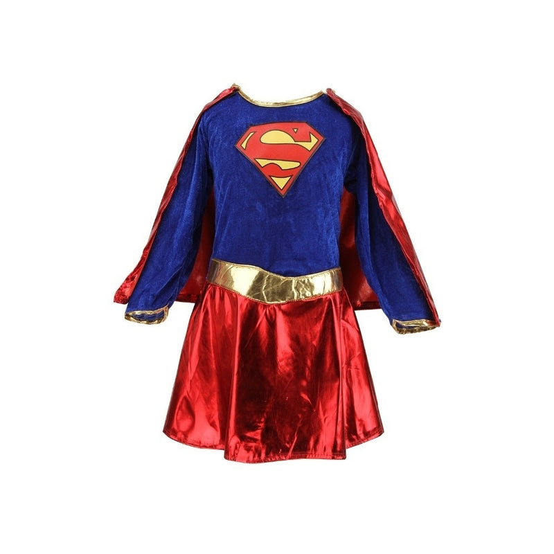 Kids Child Girls Costume Fancy Dress Supergirl Comic Book Party Outfit supergirl costume for girls kids toddler tesco asda - CrazeCosplay