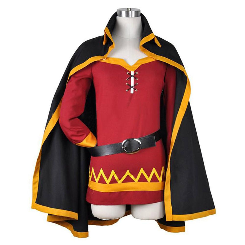 Konosuba God’s Blessing On This Wonderful World Megumin Cosplay Costume Magicians Megumin Witcher outfit cape Costumes - CrazeCosplay