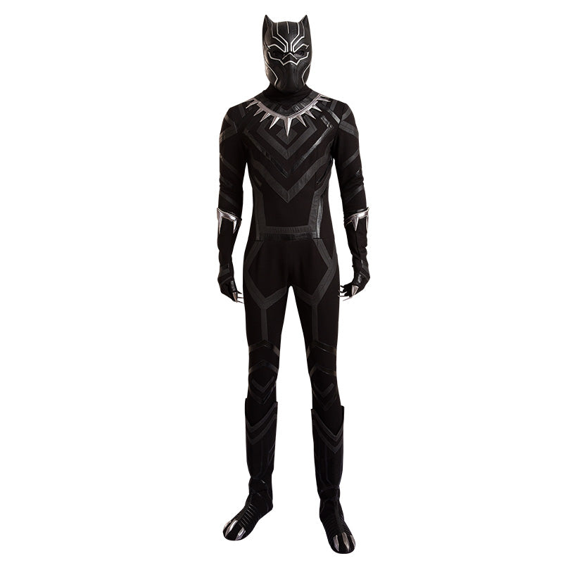 Black Panther Complete Cosplay Costume Halloween Superhero Jumpsuit Adult Suit - CrazeCosplay