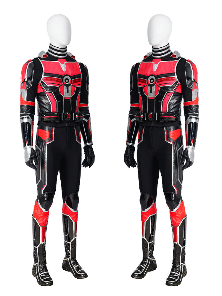 Ant Man Costume Marvel Halloween Cosplay New Suit with Gloves for Adults Mens - CrazeCosplay