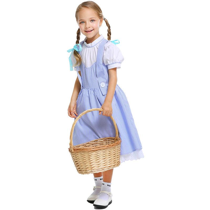 Kids Dorothy Halloween Costume Dorothy Cosplay Dress for Girls