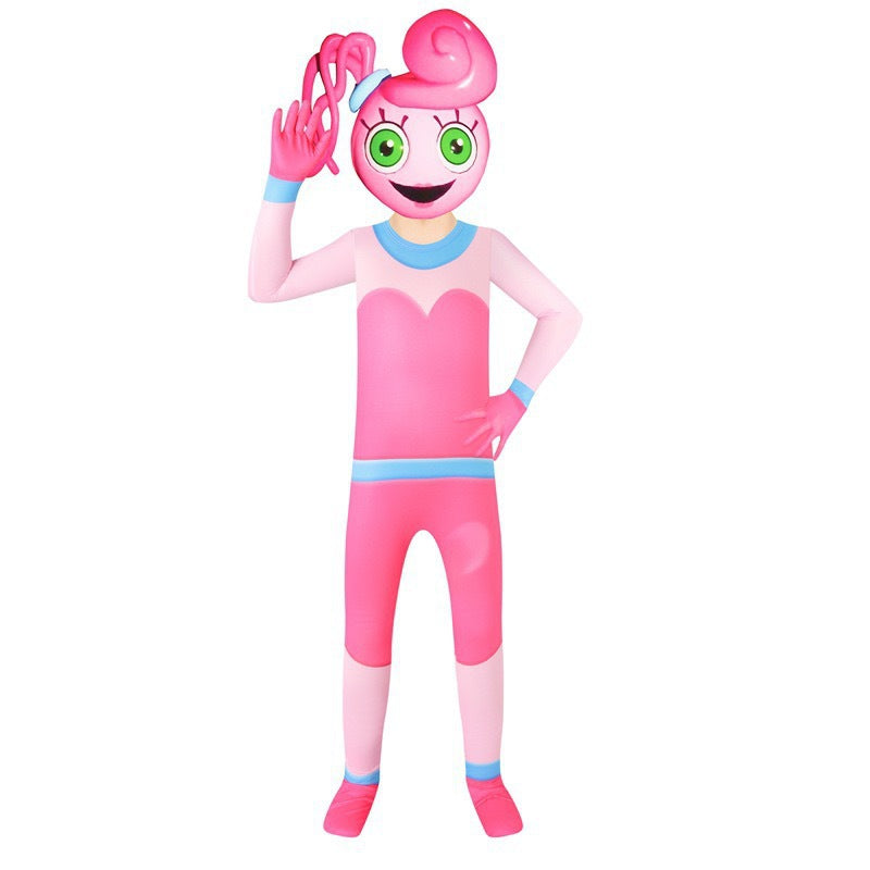 Mommy Long Legs Costume Poppy Playtime Cosplay Jumpsuit for Kids - CrazeCosplay