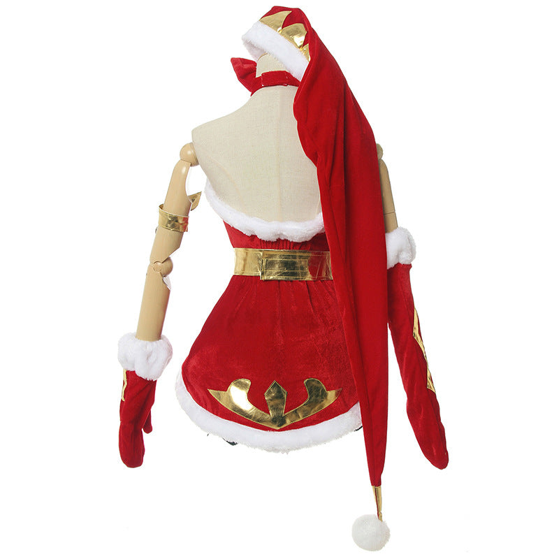 League of Legends LOL Ambitious Elf Jinx Christmas Cosplay Costume - CrazeCosplay
