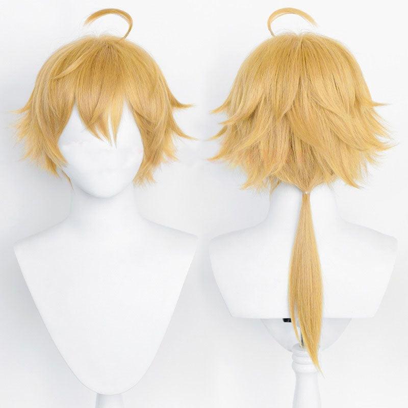 Genshin Impact Thoma Golden Cosplay Wig - CrazeCosplay