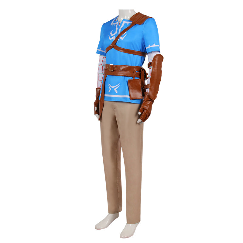 The Legend of Zelda Breath of The Wild Link Adults Outfit Cosplay Costume Halloween Suit - CrazeCosplay