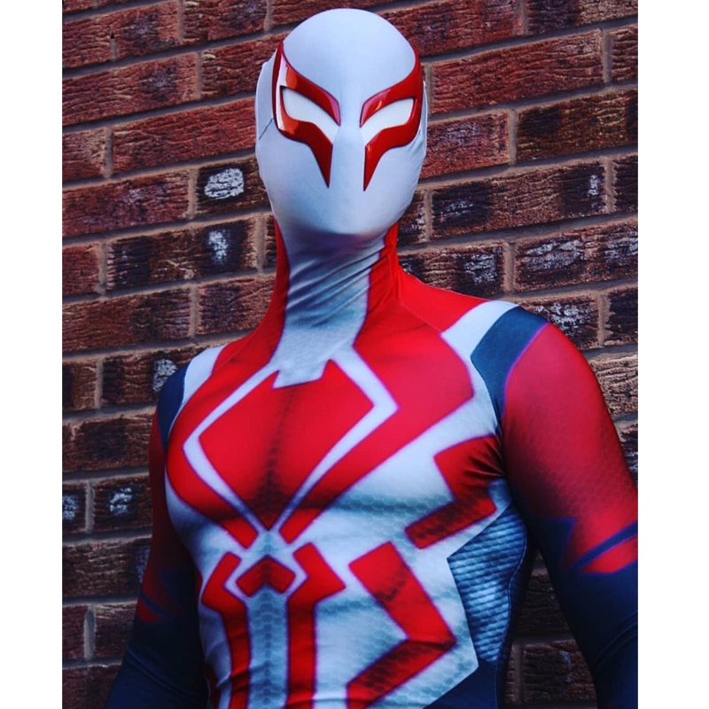 Marvel Spider-Man 2099 Suit Zentai Jumpsuit Cosplay Costume - CrazeCosplay