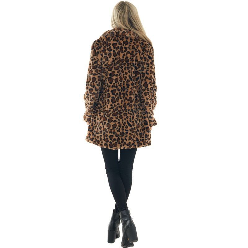 Beth Dutton Costume Yellowstone Cosplay Cheetah Print Fur Coat - CrazeCosplay