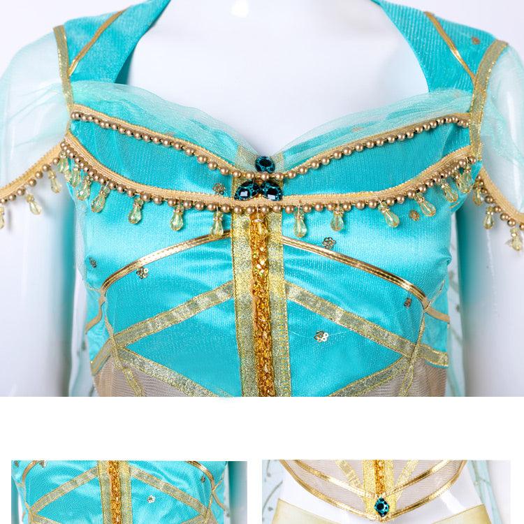 Naomi Scott Princess Jasmine Aladdin The Movie Peacock Outfit Cosplay Costume 2019 s 2020 Mena Massoud New 'S And Dresses - CrazeCosplay