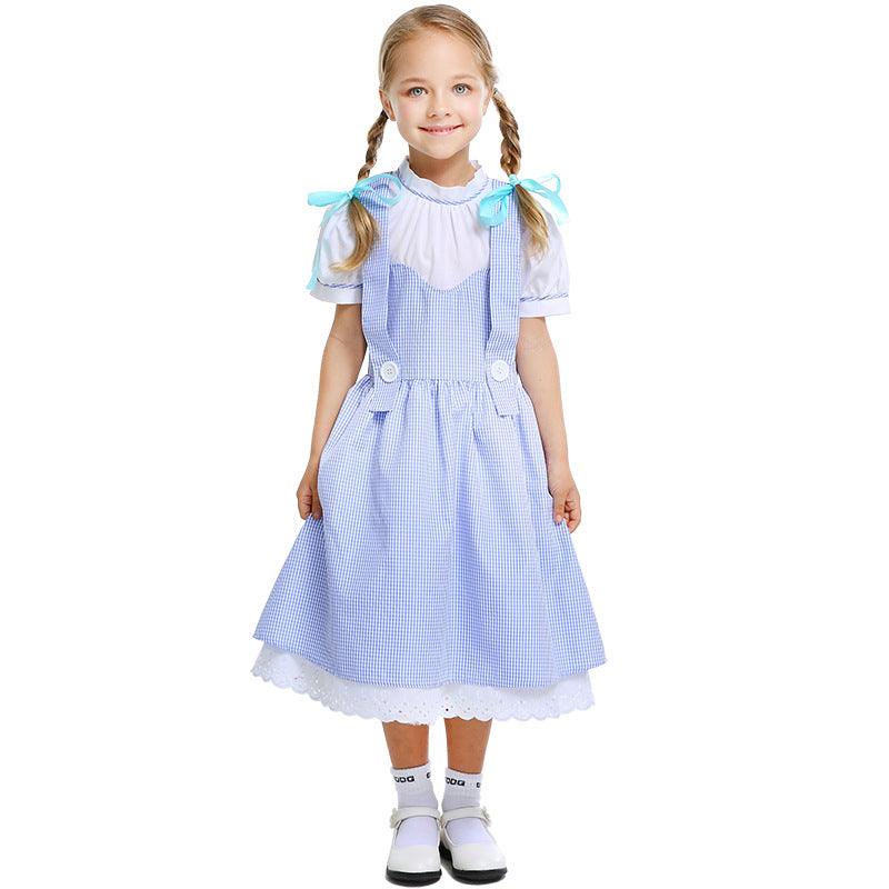 Kids Dorothy Halloween Costume Dorothy Cosplay Dress for Girls