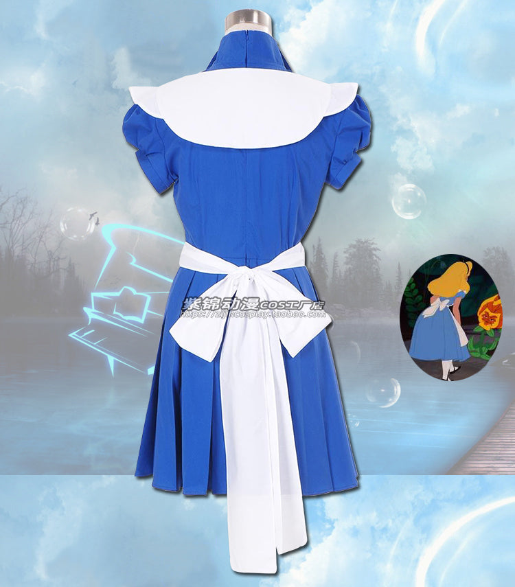 Alice In Wonderland Mad Cosplay Costume Dress Halloween Outfit - CrazeCosplay