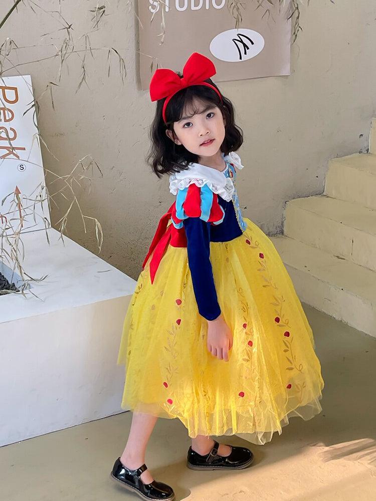 Toddler Snow White Long Sleeve Costume 5t Storybook Character Costumes Halloween Cosplay Dress - CrazeCosplay