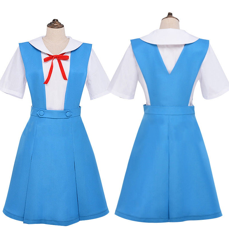 Evangelion Asuka School Uniform Cosplay Costume