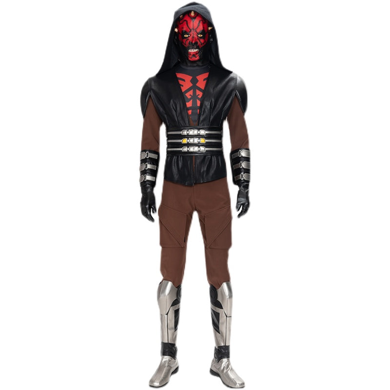 Darth Maul Costume Mens Star Wars Female Halloween Outfit Cosplay Suit - CrazeCosplay