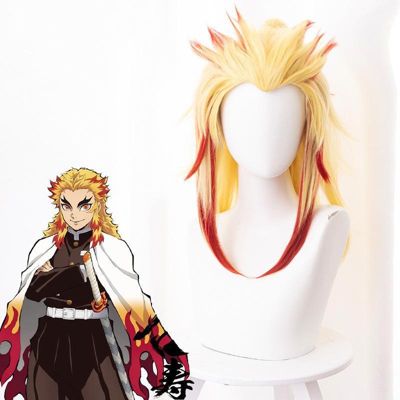 Demon Slayer Rengoku Kyoujurou Cosplay Wig