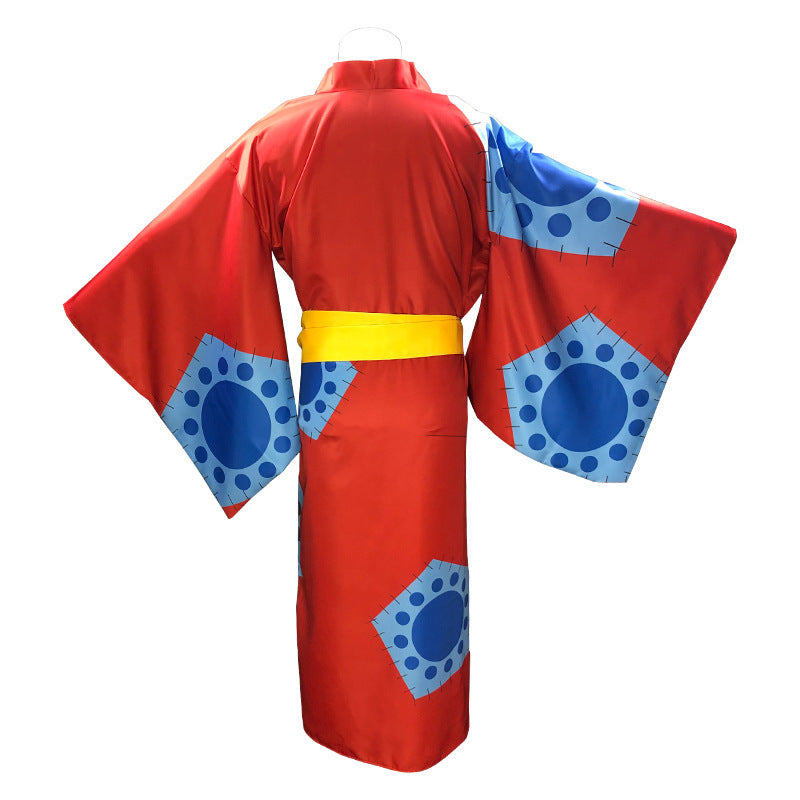 One Piece Wano Country Monkey D. Luffy Kimono Suit Cosplay Costume