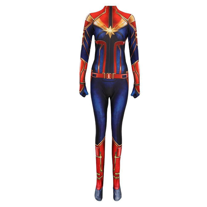 Avengers 3 Infinity War Captain Marvel Ms Marvel Jumpsuit Cosplay Costume For Kid