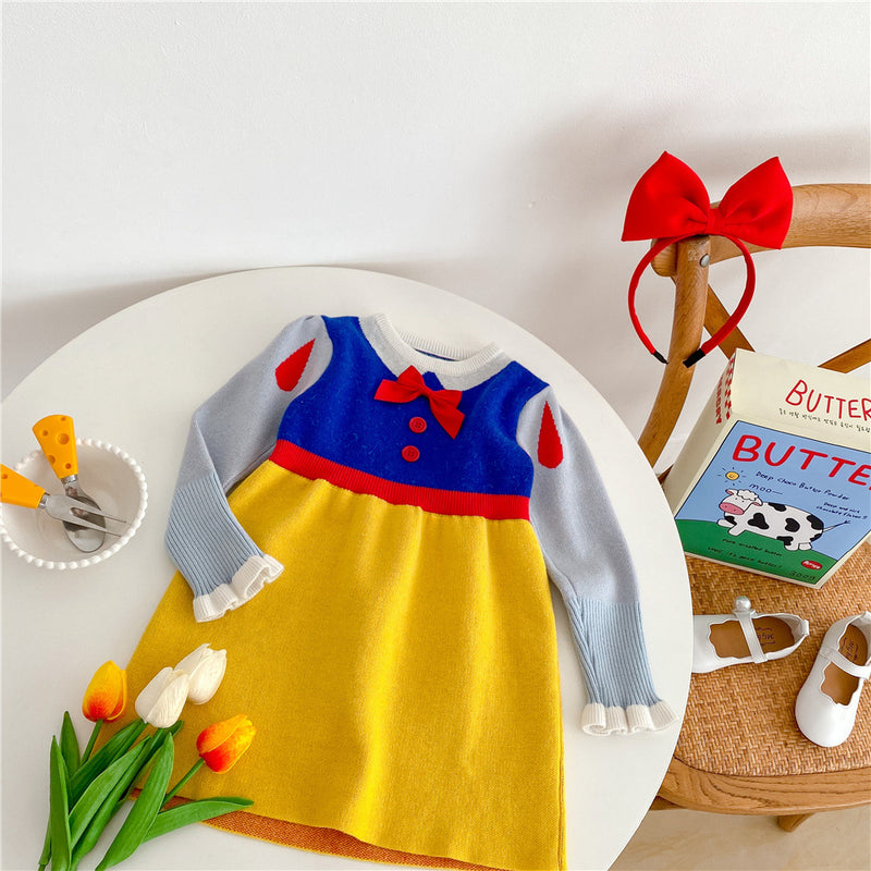 Snow White Sweater Dress Child Favorite Book Characters Halloween Cosplay 4t Costume - CrazeCosplay