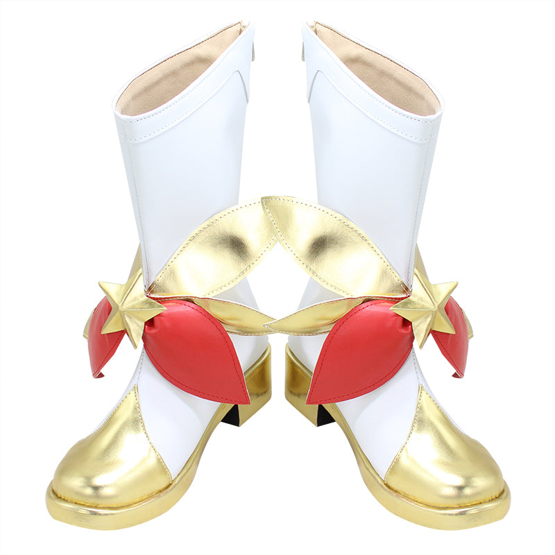 League of Legends Star Guardian Jinx White Shoes Cosplay Boots - CrazeCosplay