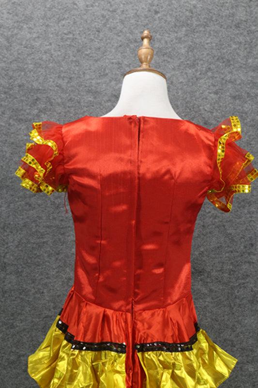 Spain Flamenco Dress Spanish Dance Costume Halloween Cosplay Outfits for Female - CrazeCosplay