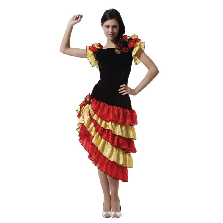 Spanish Dance Costumes Spain Traditional Dress Halloween Outfits for Female - CrazeCosplay