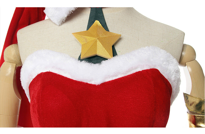 League of Legends LOL Ambitious Elf Jinx Christmas Cosplay Costume - CrazeCosplay