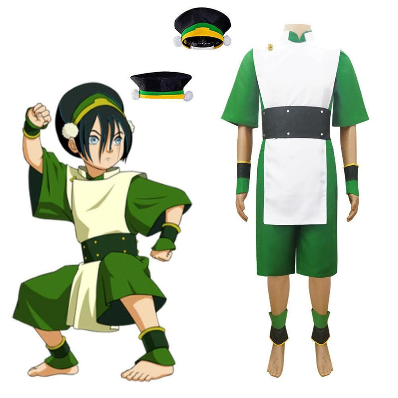 Avatar The Last Airbender Toph Beifong Outfits Cosplay Costume Halloween Carnival Suit