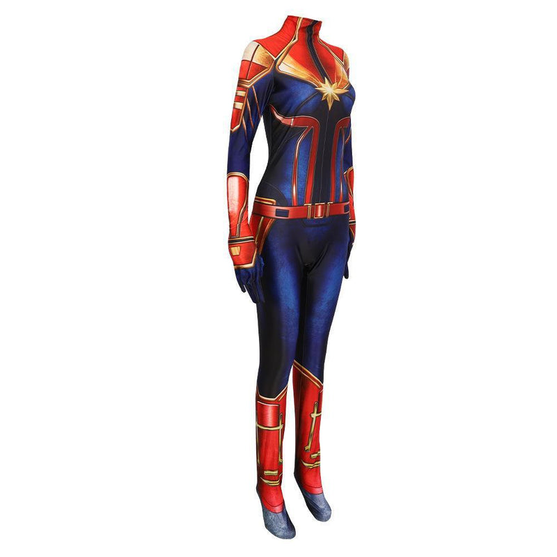 Avengers 3 Infinity War Captain Marvel Ms Marvel Jumpsuit Cosplay Costume For Kid