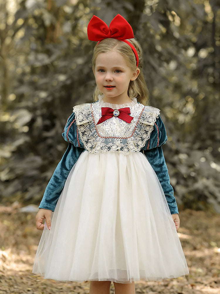 Snow White Christmas Dress with Cape World Book Day Characters Cosplay Costume - CrazeCosplay