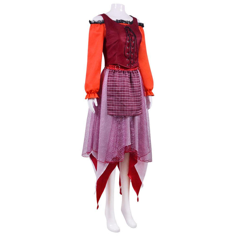 Hocus Pocus Mary Sanderson Halloween Dress Cosplay Costume